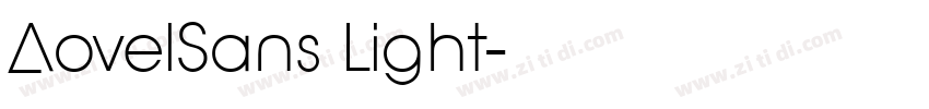 AovelSans Light字体转换